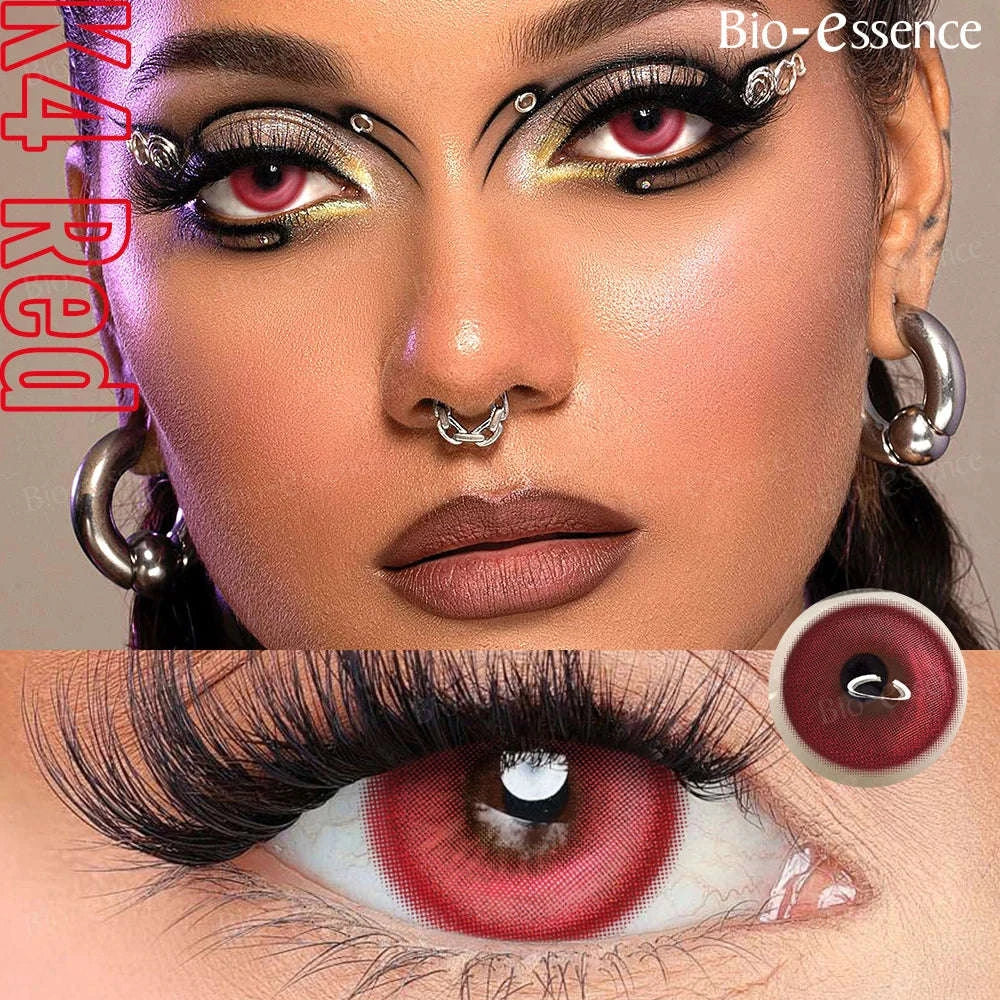 Bio-essence Colored Contact Lenses for Cosplay and Fashion-Sea blue 14.2 / 0