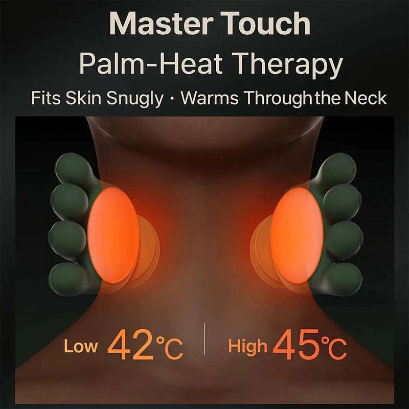 Bionic Neck Shoulder Massager N7-Green With Box