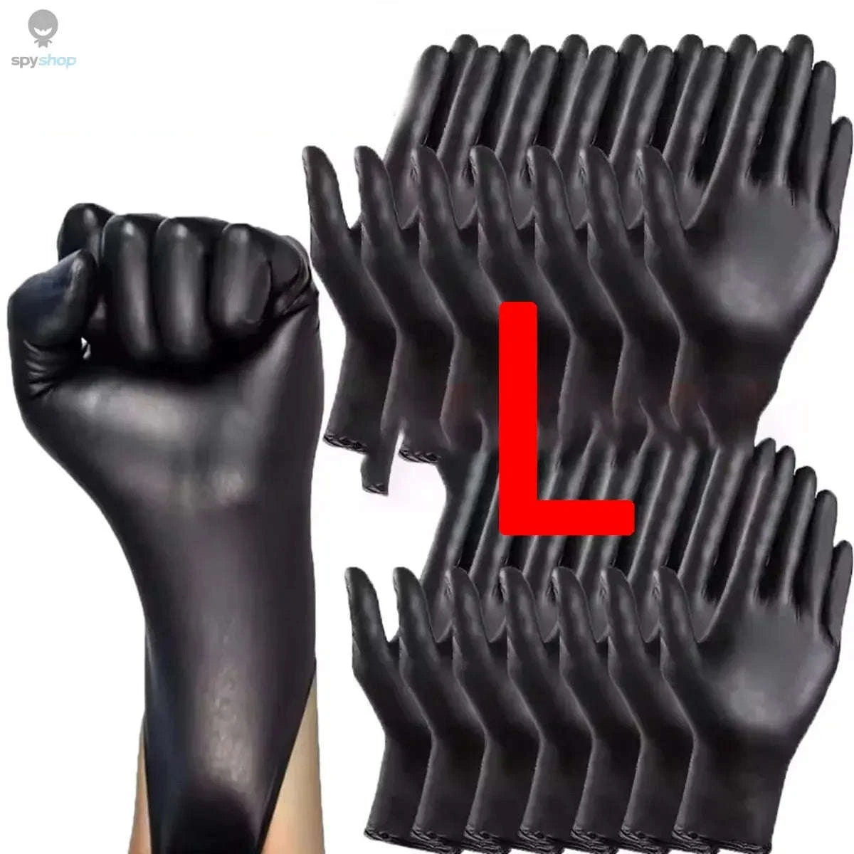Black Disposable Gloves – Nitrile Protection for Everyday Tasks-XL / 10pcs