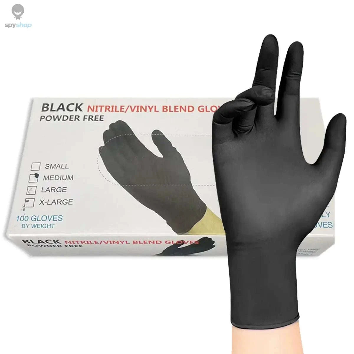 Black Disposable Gloves – Nitrile Protection for Everyday Tasks-XL / 10pcs