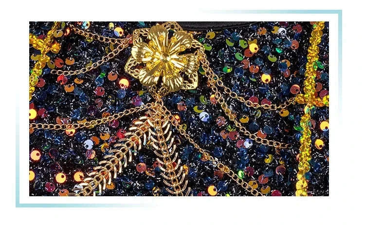 Black Gold Demon Hunters Cosplay Costume for Women-Zoey Costume / 130