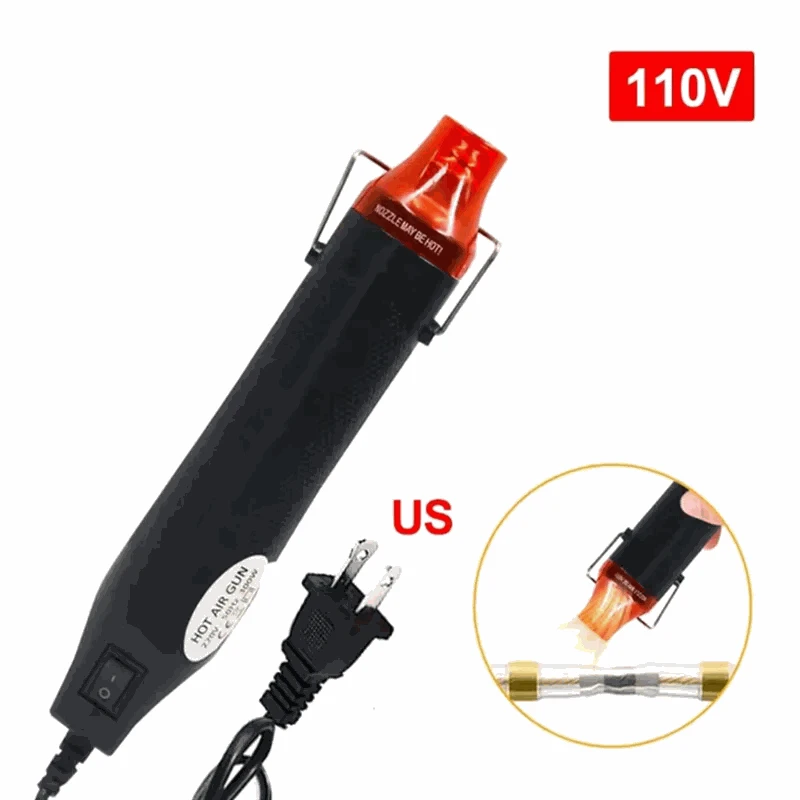 Black Heat Shrink Tube Kit-US-Plug 110V / Mixed-size / CHINA