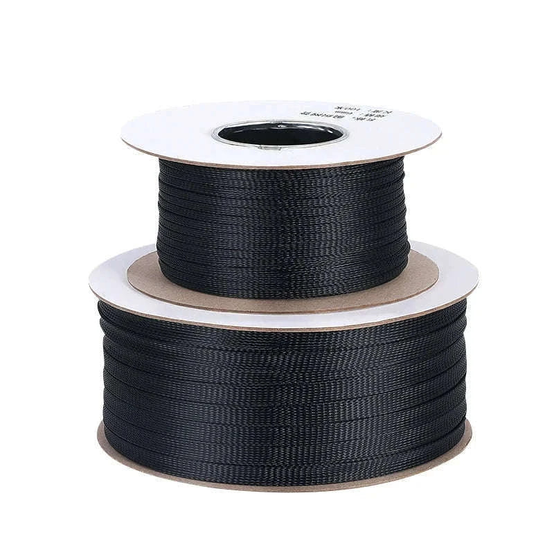 Black Insulated Braid Sleeving for Cable Protection-5m / 8mm