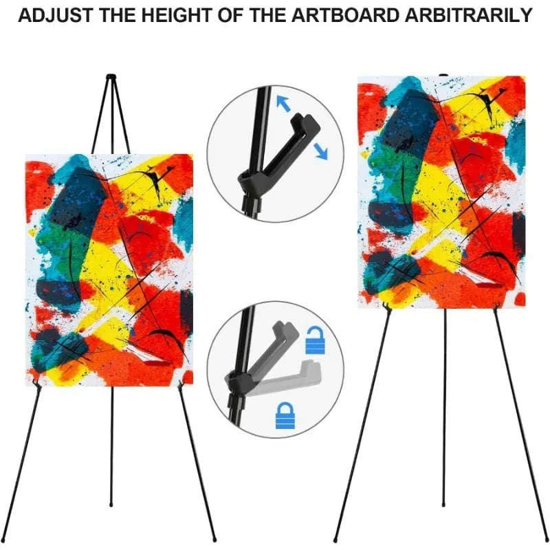 Black Lightweight Portable Display Easel-1PC