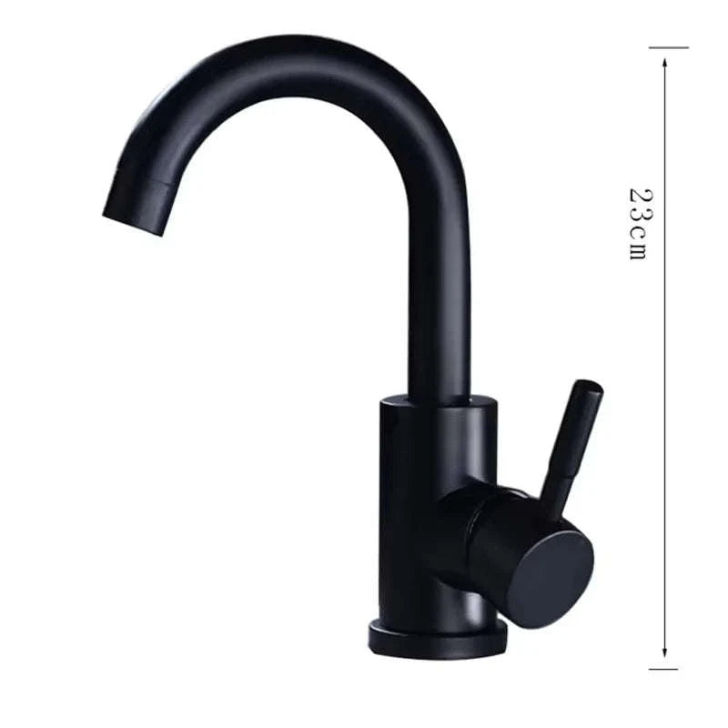 Black Nickel Bathroom Faucet-Black B