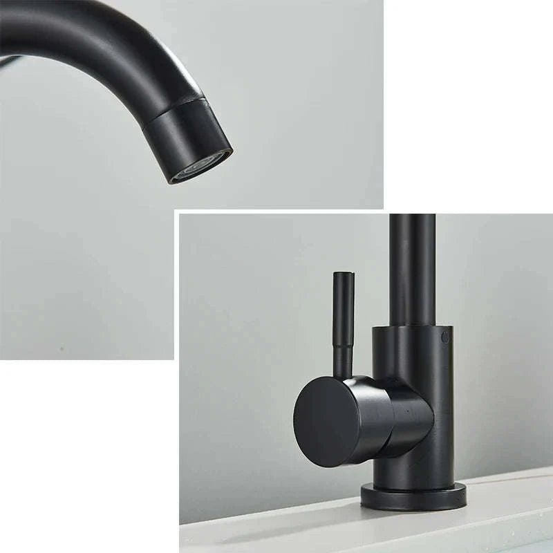 Black Nickel Bathroom Faucet-Black B