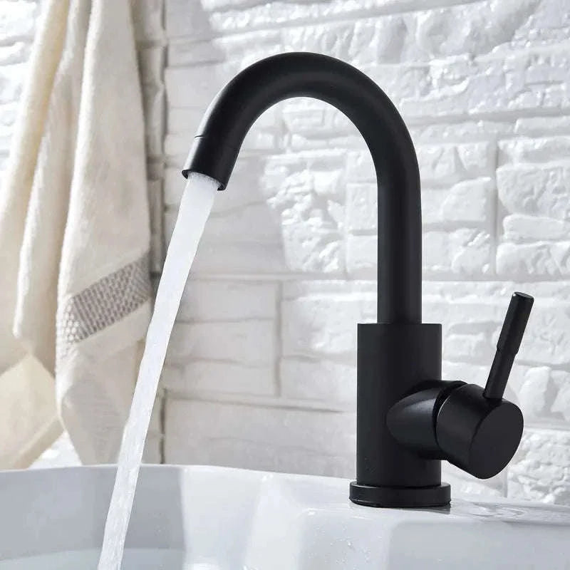 Black Nickel Bathroom Faucet-Black B