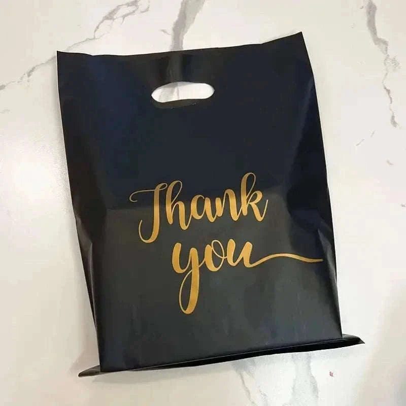 Black Thanksgiving Gift Bags, 100-Pack Party Favor Bags-Pink-20x30cm / 100pcs