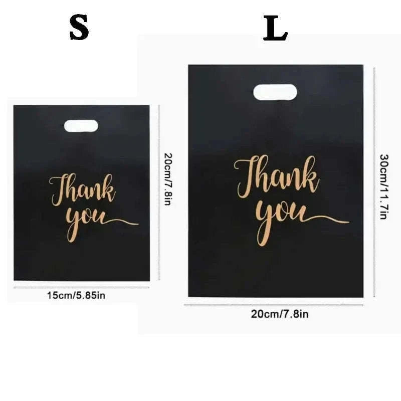 Black Thanksgiving Gift Bags, 100-Pack Party Favor Bags-Pink-20x30cm / 100pcs