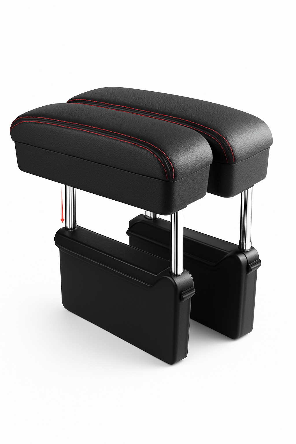 Car Armrest Support Pad with Storage Organizer Adjustable Height