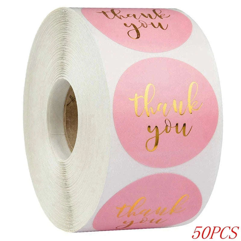 Blue Thank You Stickers for Packaging and Gifts-H0052-300pcs