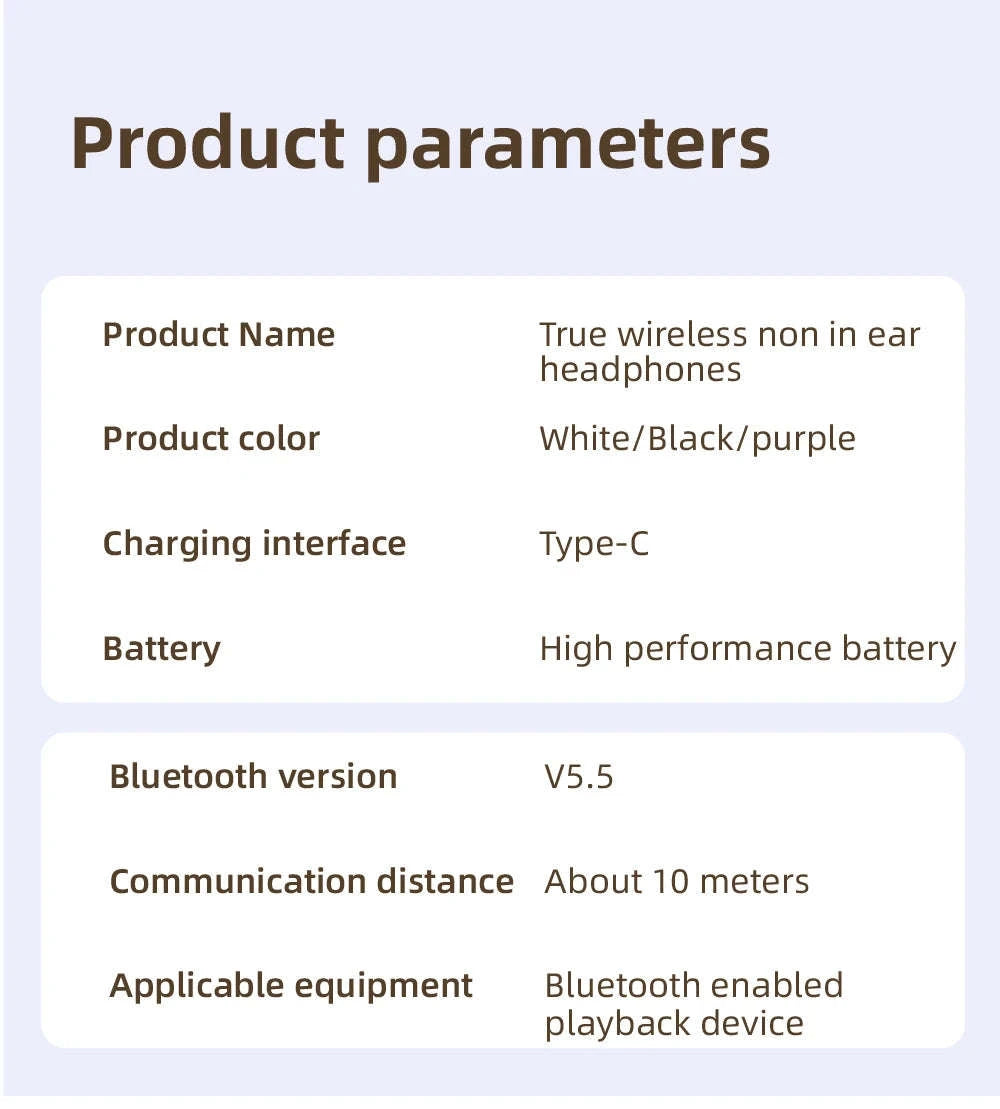 Bluetooth 5.3 Translation Earbuds with Long Battery & IPX4 Waterproof-PURPLE / United States
