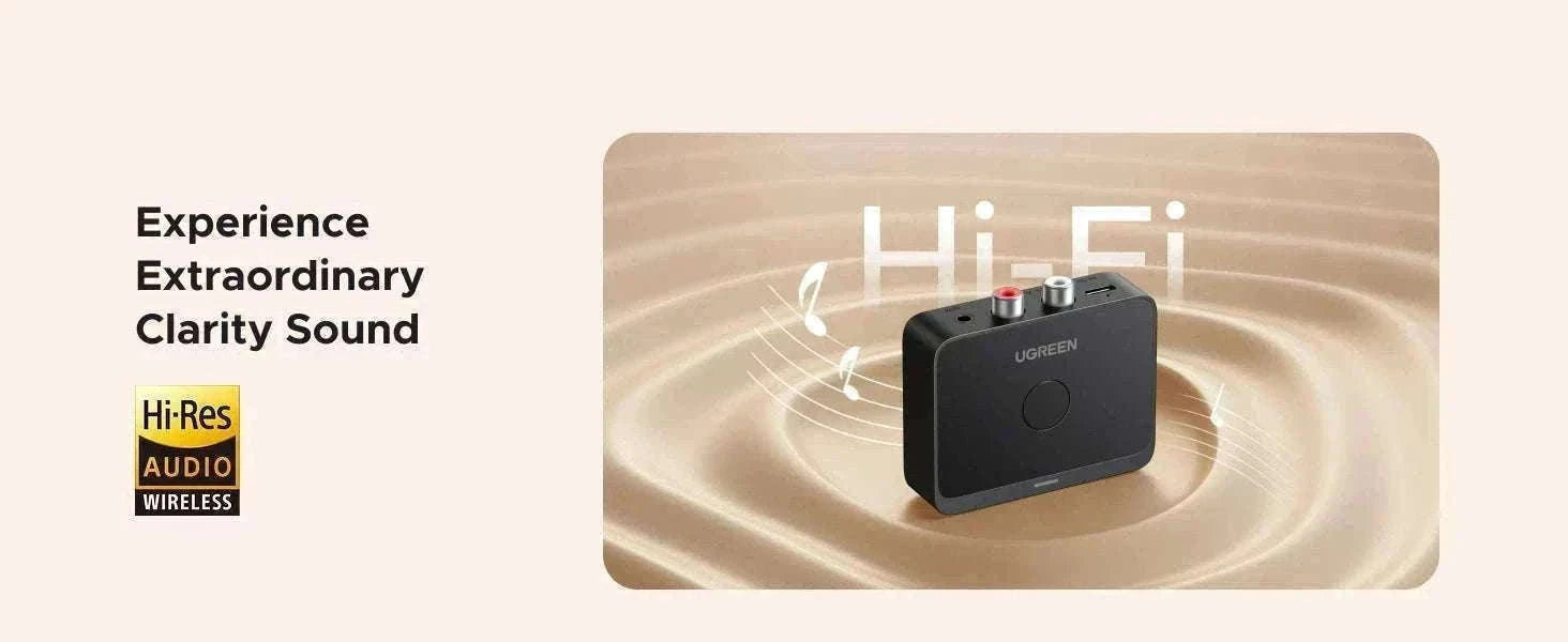Bluetooth 6.0 AUX Receiver 3.5mm & RCA LDAC Audio Adapter-Bluetooth receiver / China Mainland