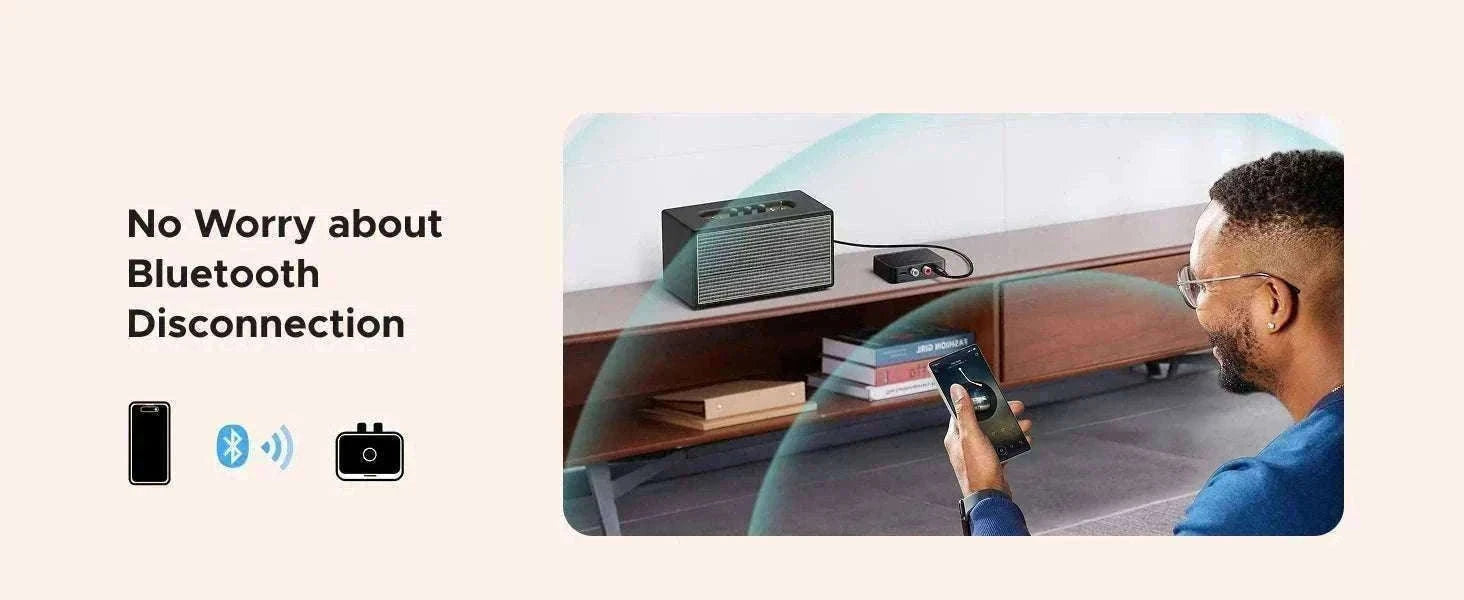 Bluetooth 6.0 AUX Receiver 3.5mm & RCA LDAC Audio Adapter-Bluetooth receiver / China Mainland
