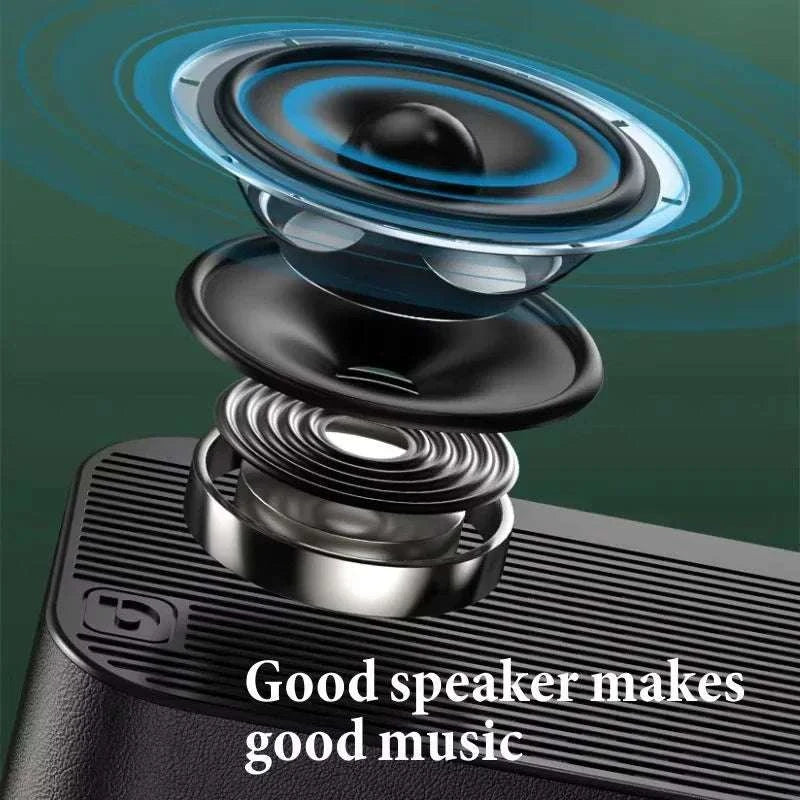Bluetooth Alarm Clock Speaker with FM Radio & LED Display-white