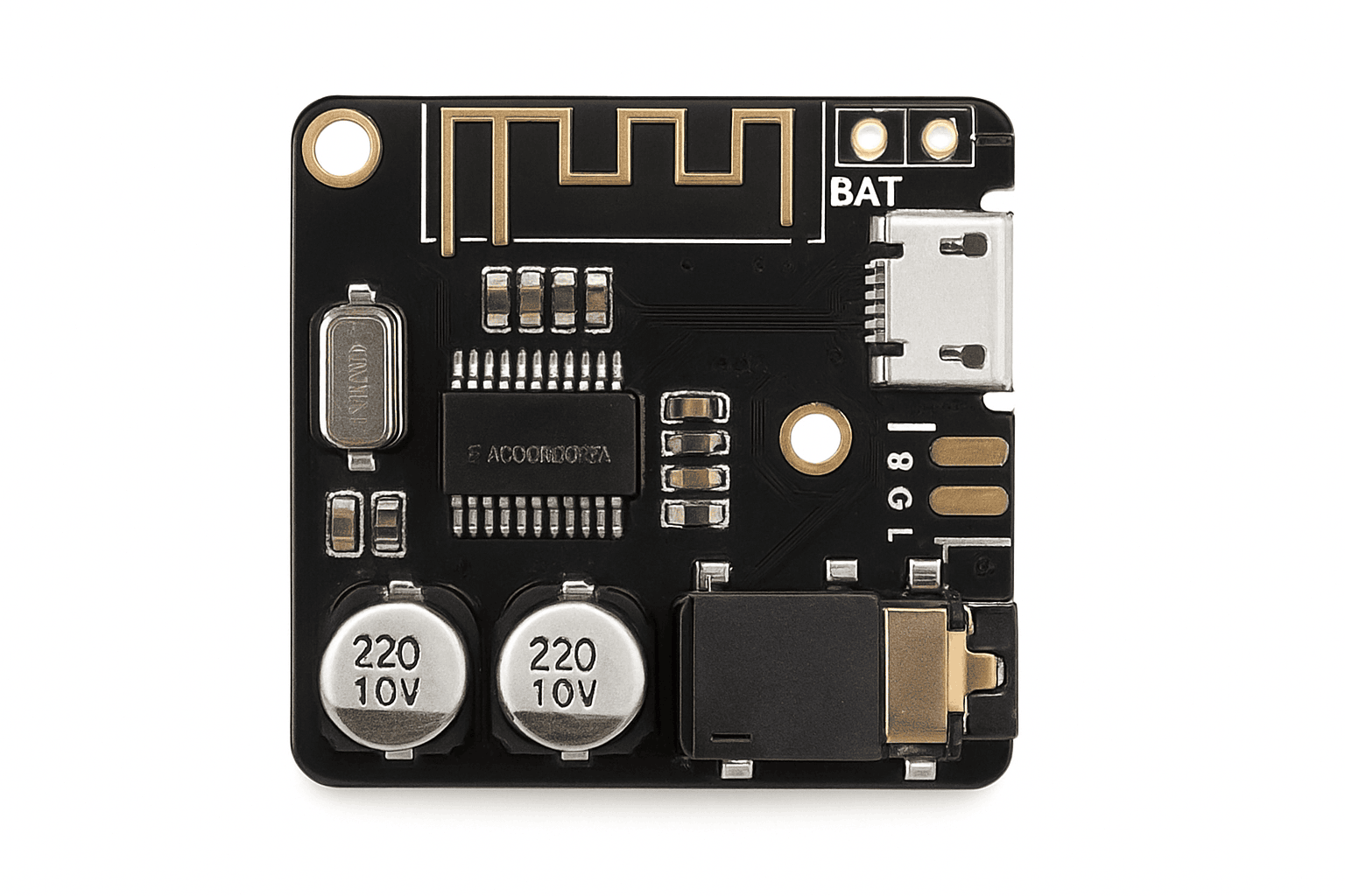 Bluetooth Audio Receiver Board Wireless Stereo Module-Red-Micro