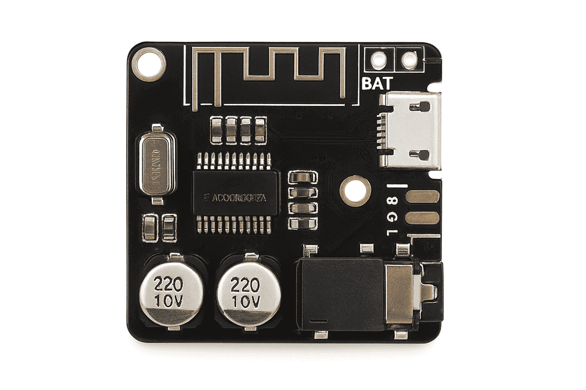 Bluetooth Audio Receiver Board Wireless Stereo Module-Red-Micro