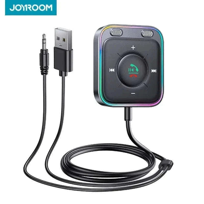 Bluetooth Car Adapter with Dual Mic for Clear Calls and Audio-Black / CHINA