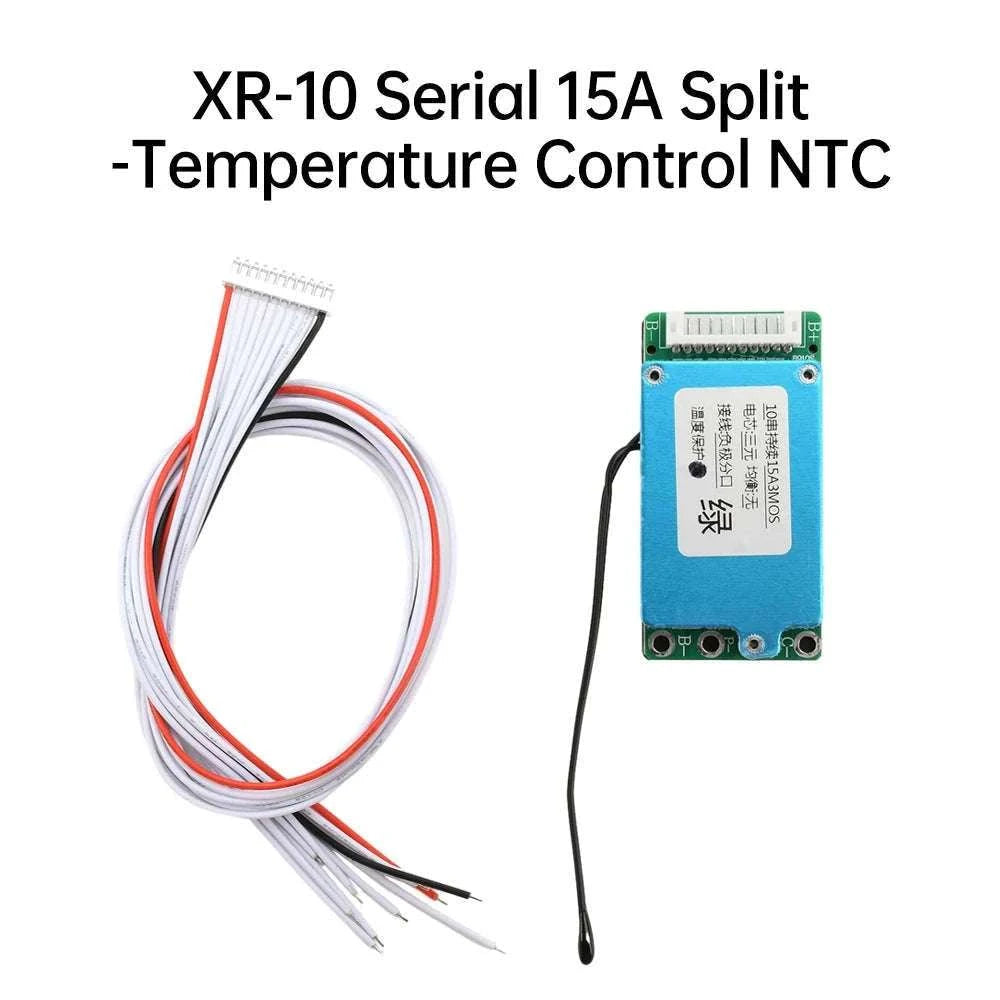 BMS 10S 36V 15A 18650 Li-ion Battery Protection Board-15A Split with NTC