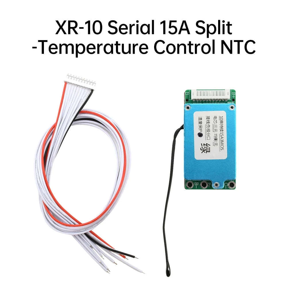 BMS 10S 36V 15A 18650 Li-ion Battery Protection Board-15A Split with NTC