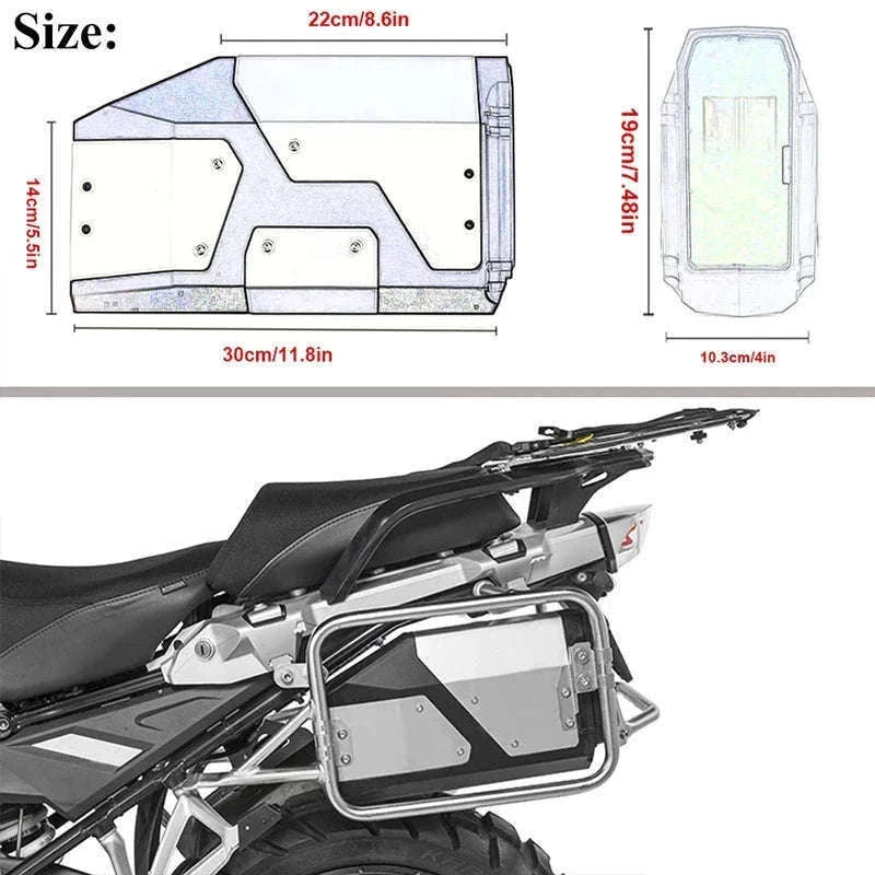 BMW GS 4.2L Motorcycle Toolbox – Lockable Storage Box-black
