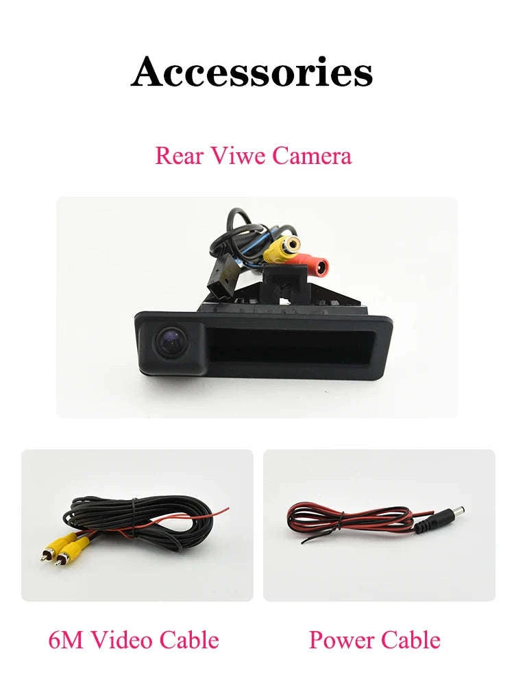 BMW Reverse Camera Backup Trunk Handle Rear View Parking Camera-black / Poland