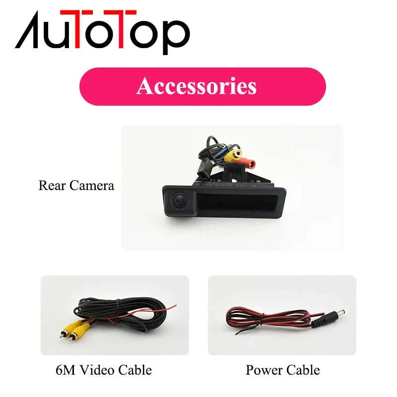 BMW Reverse Camera Backup Trunk Handle Rear View Parking Camera-black / Poland