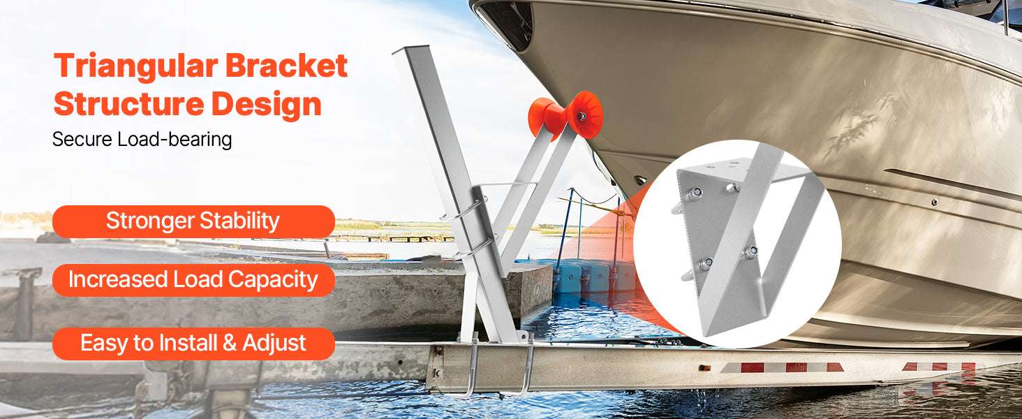 Boat Trailer Winch Stand with Roller for 2–3 Inch Posts-Silver / france