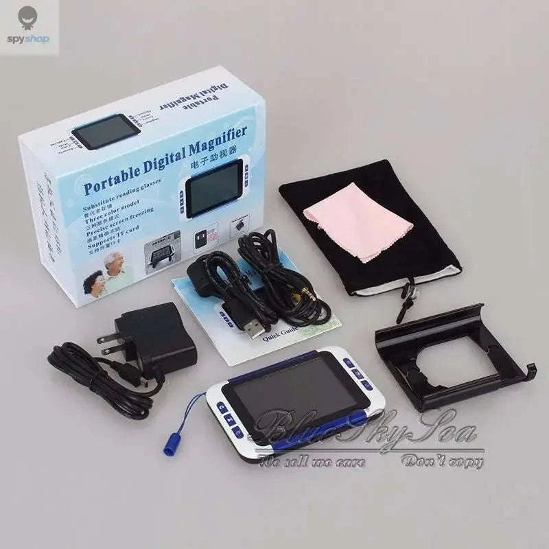 BOBLOV Digital Magnifier – 3.5 Inch Portable 2–32× Electronic Reader-Default Title