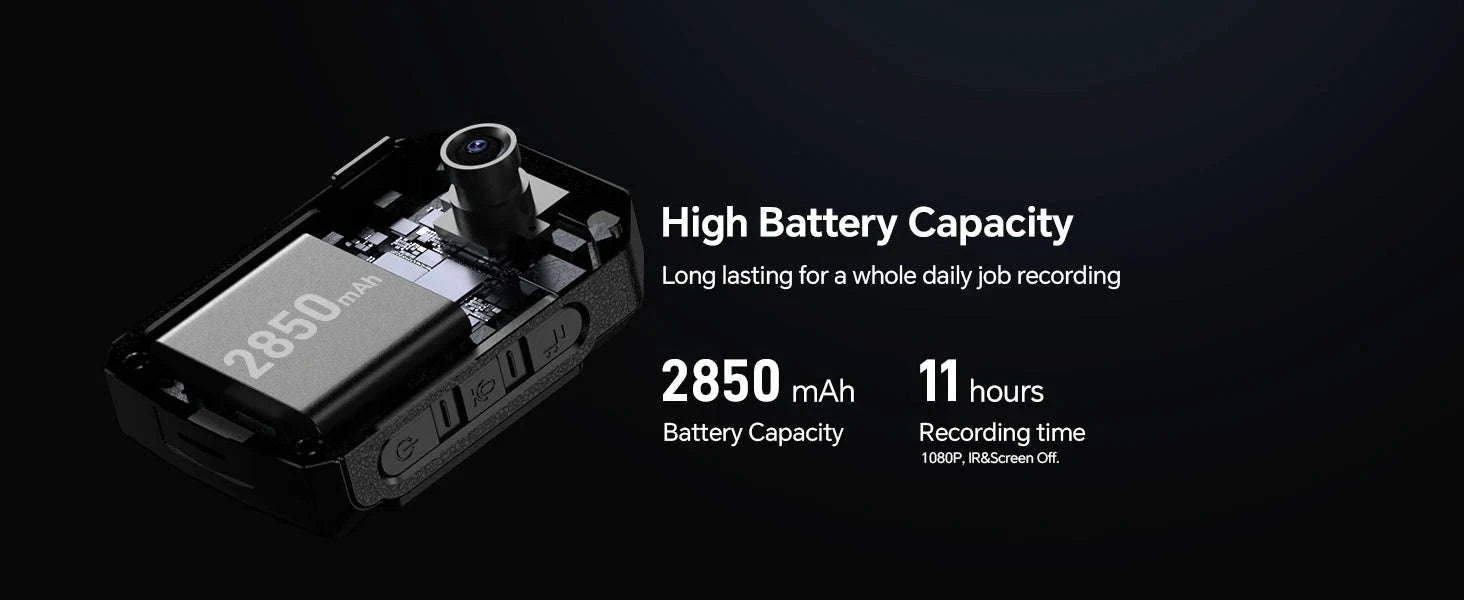 BOBLOV KJ21 Body Camera 1296P HD with Night Vision & 10H Recording-BOBLOV KJ21