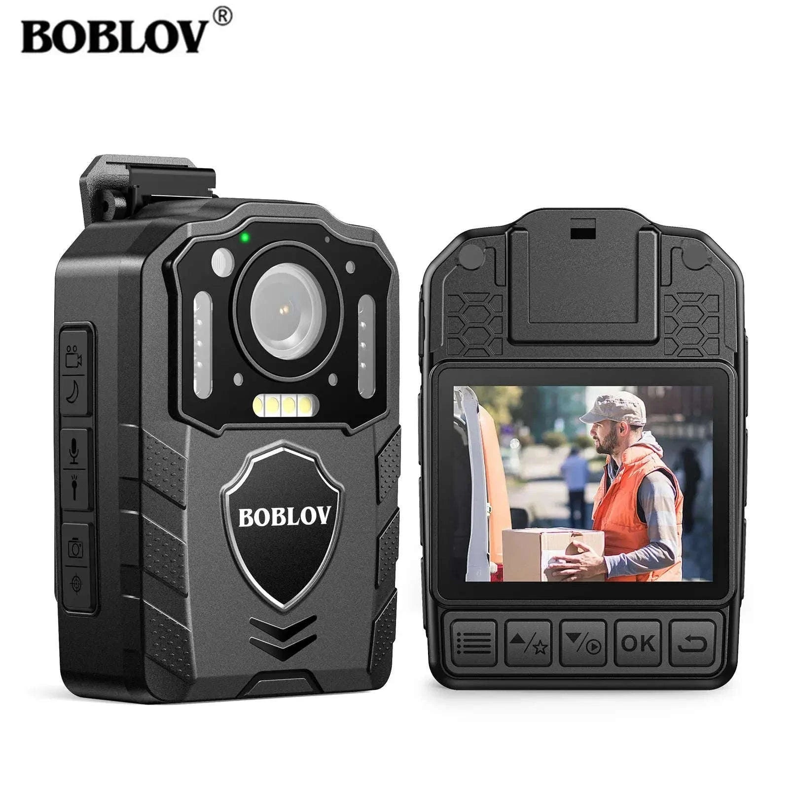 BOBLOV KJ25 Body Camera – 1080P Video, Night Vision, Long Battery-64GB Camera / CHINA