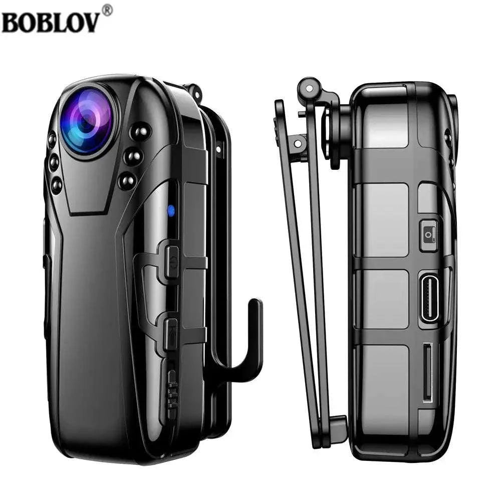 Boblov L02 Mini Dash Cam – 1080P HD Recording, IR Night Vision, Wide-Angle View-Only Camera
