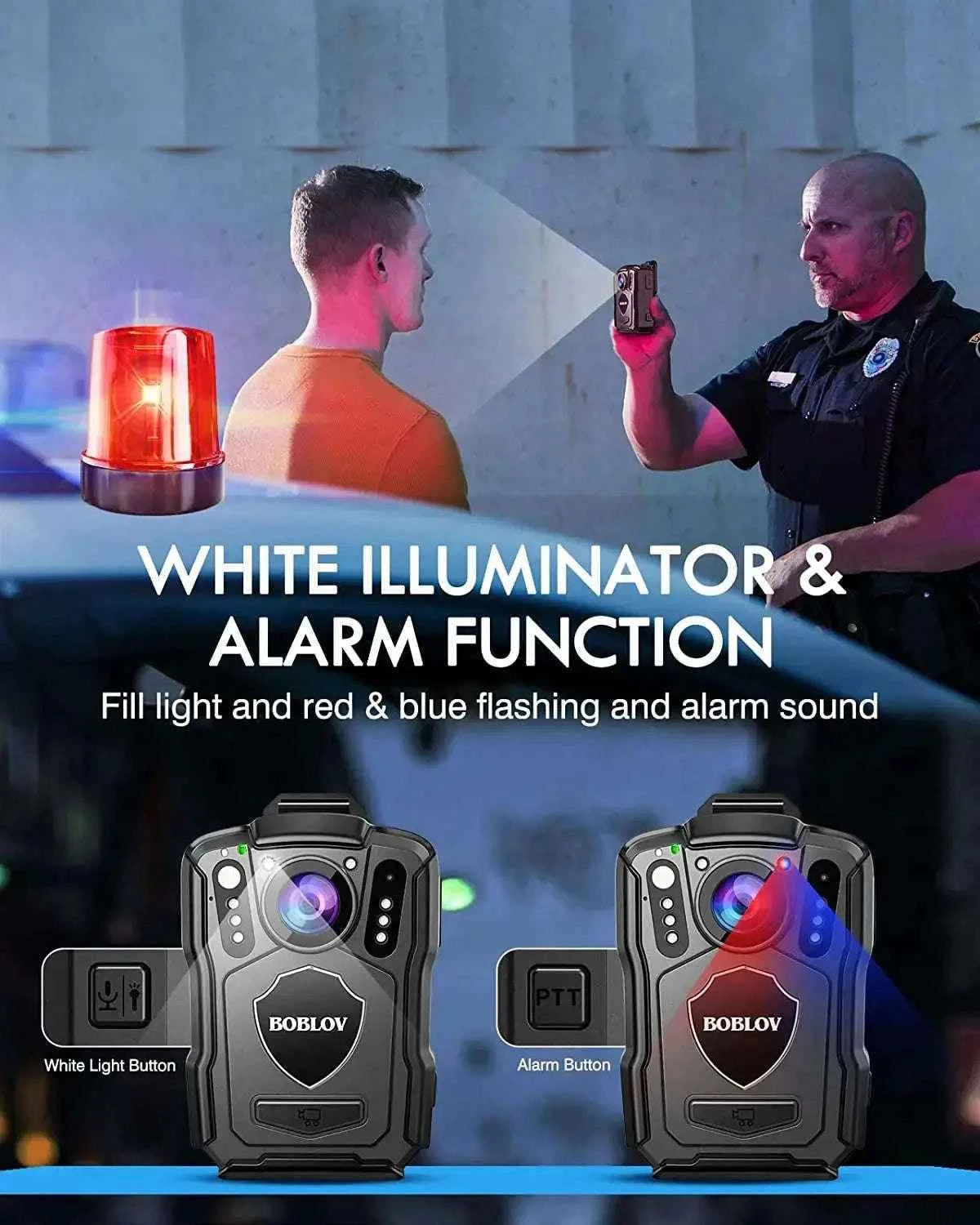 BOBLOV M5 Body Camera with 1440P Recording and Long Battery