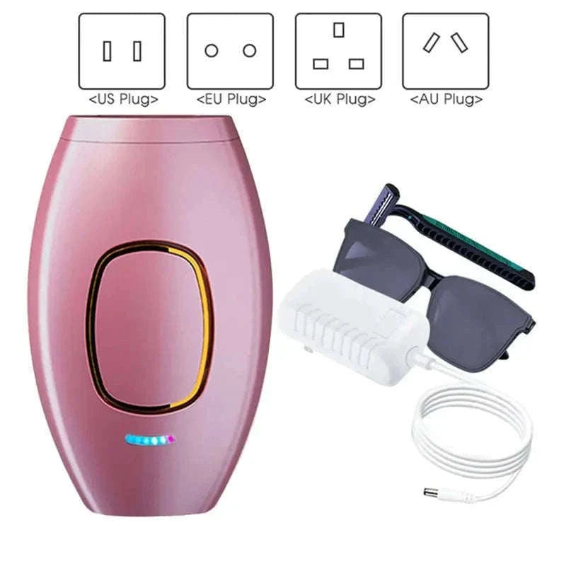 Body Bikini IPL Hair Removal Device, 500K Flashes-White / EU Plug