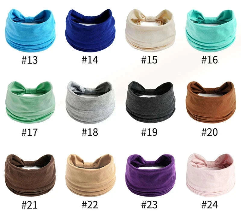 Boho Wide Knot Headband for All-Day Comfort and Style-style 17 / Size fits all