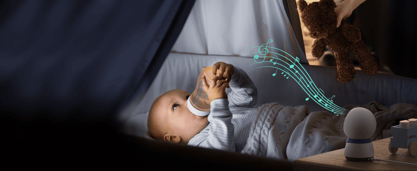 BOIFUN 1080P Baby Monitor with 355° PTZ and App Control-United States