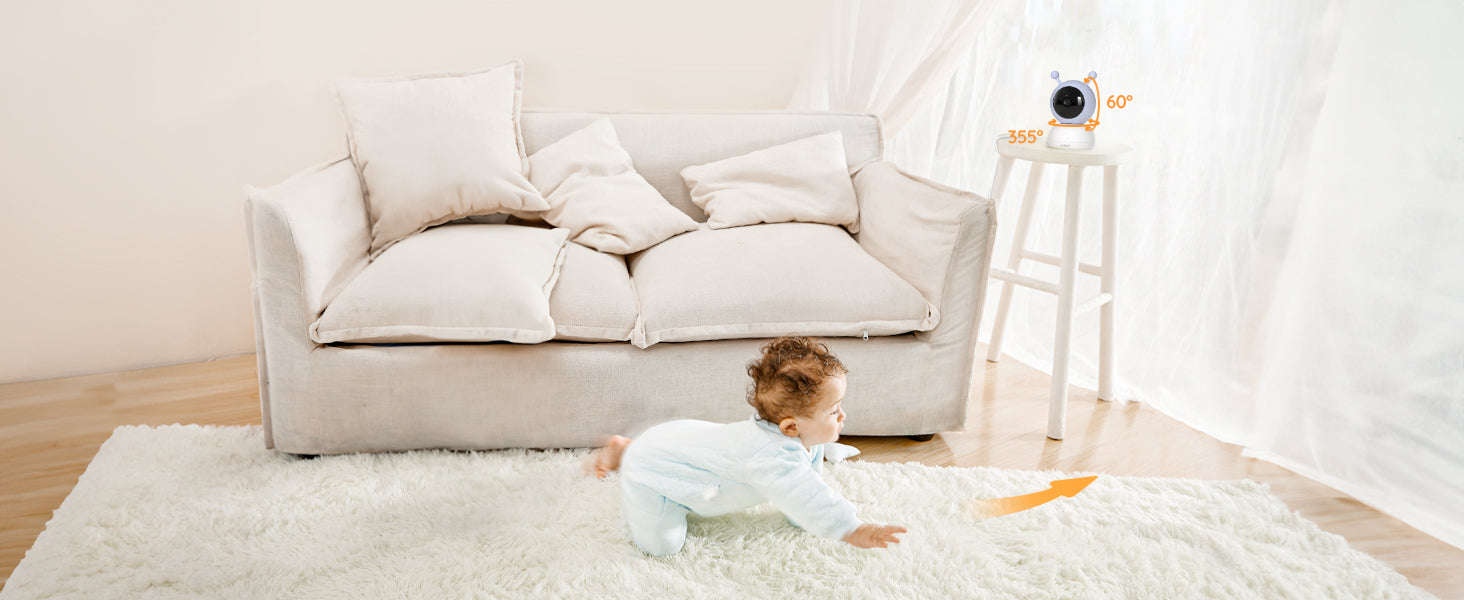 BOIFUN 2K WiFi Baby Monitor with 5'' Screen, 2-Way Talk-United States