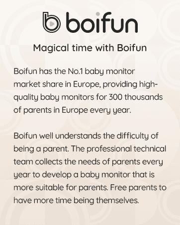 BOIFUN 2K WiFi Baby Monitor with 5'' Screen, 2-Way Talk-United States
