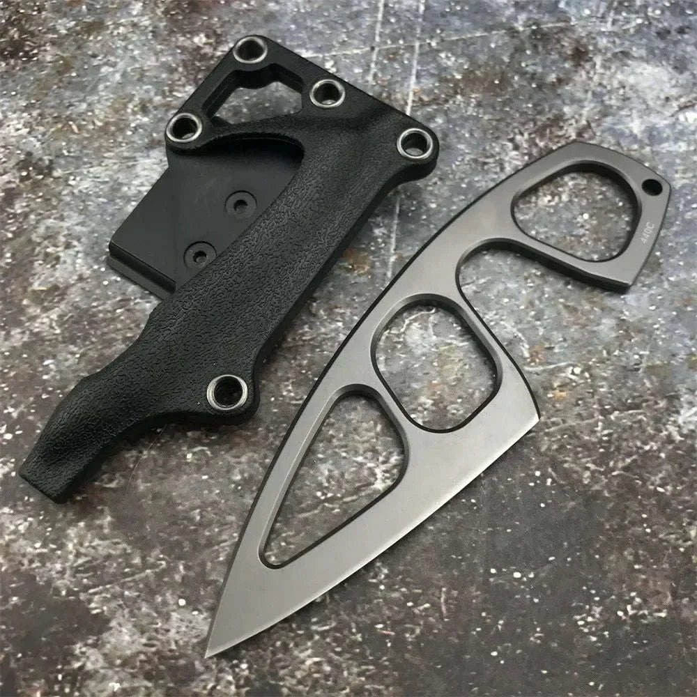 BOKER Pocket EDC Necklace Fixed Blade Knife with ABS Sheath-grey