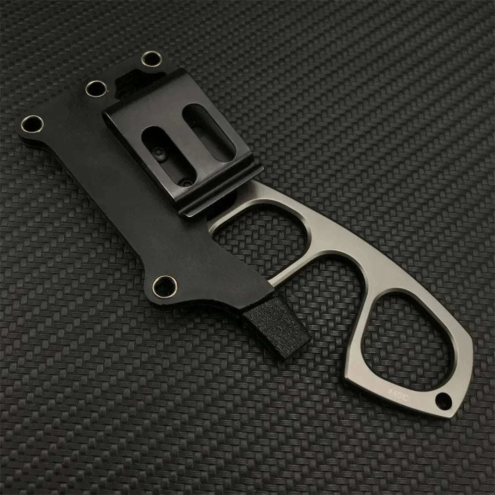 BOKER Pocket EDC Necklace Fixed Blade Knife with ABS Sheath-grey