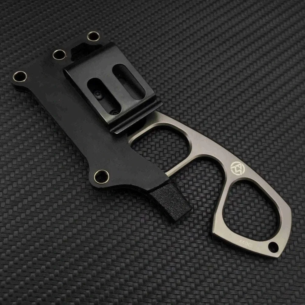 BOKER Pocket EDC Necklace Fixed Blade Knife with ABS Sheath-grey