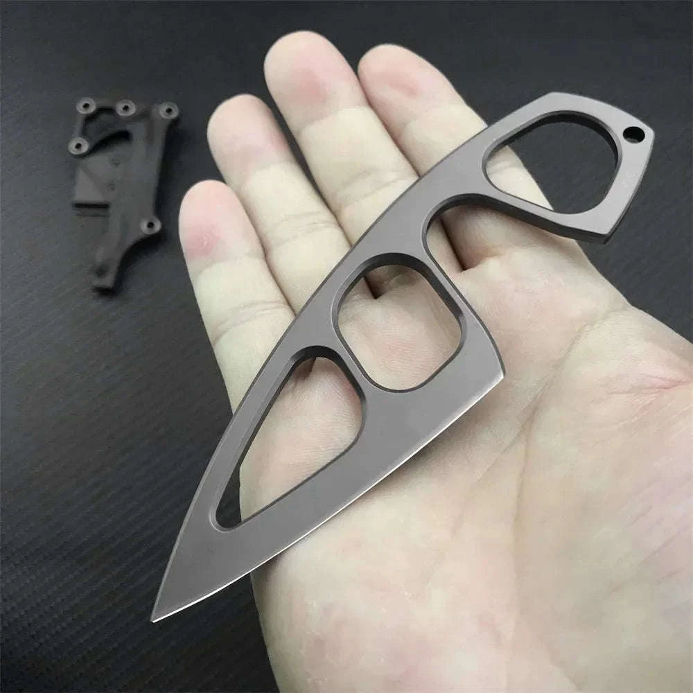 BOKER Pocket EDC Necklace Fixed Blade Knife with ABS Sheath-grey