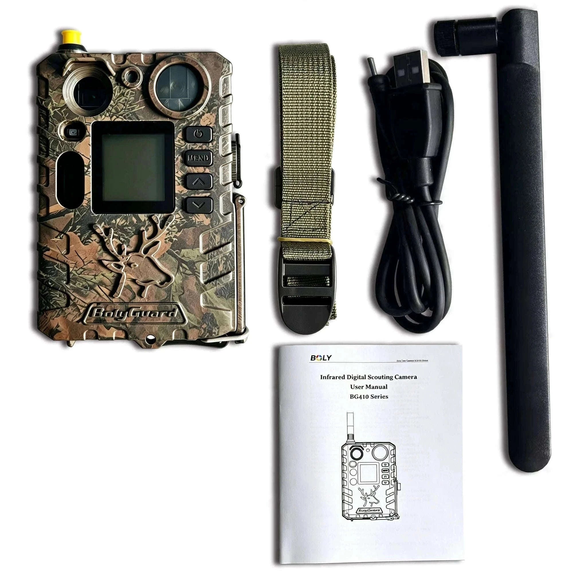 BolyGuard BG410-MS 4G LTE Trail Camera 4K 37MP Night Vision-With solar charger