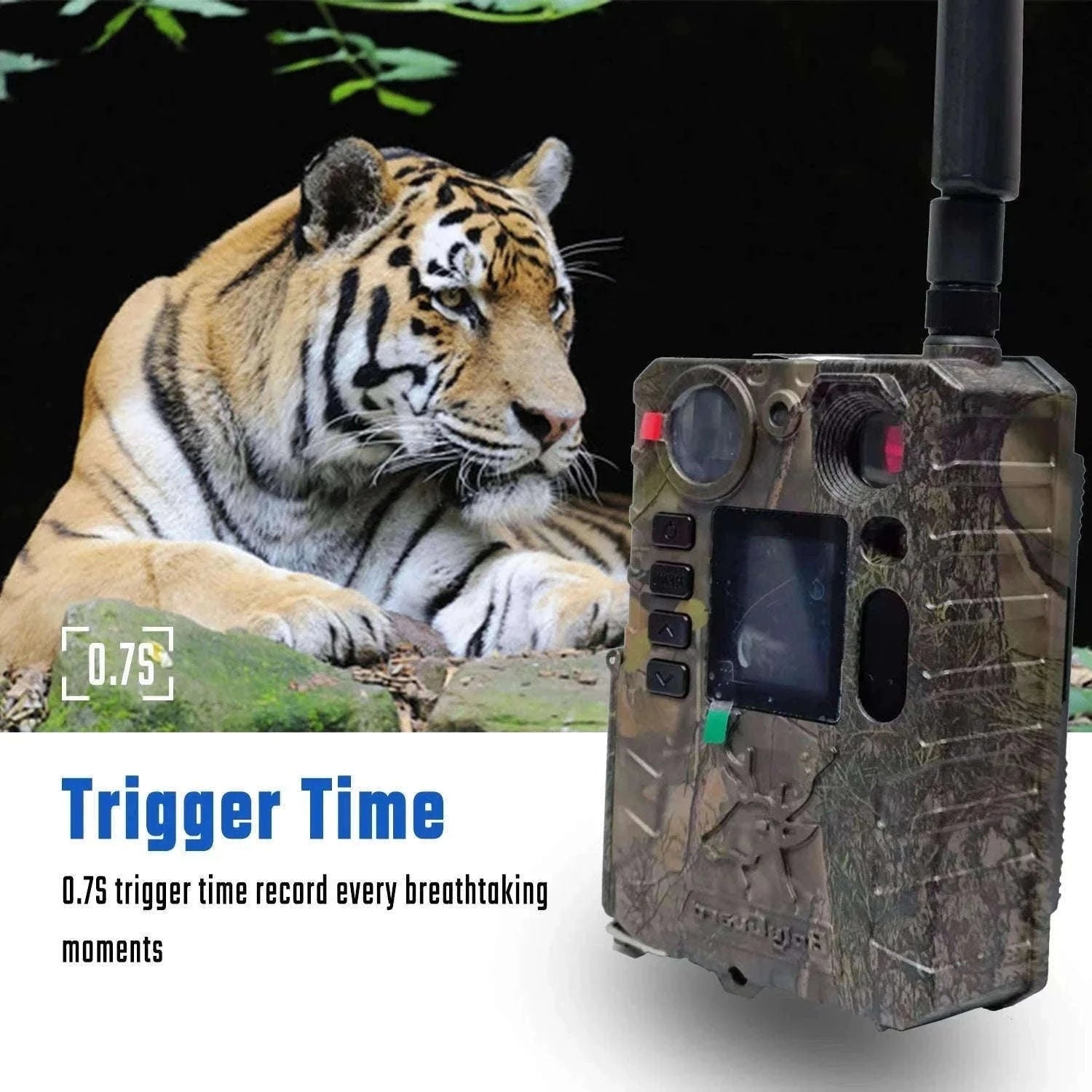 BolyGuard BG410-MS 4G LTE Trail Camera 4K 37MP Night Vision-With solar charger