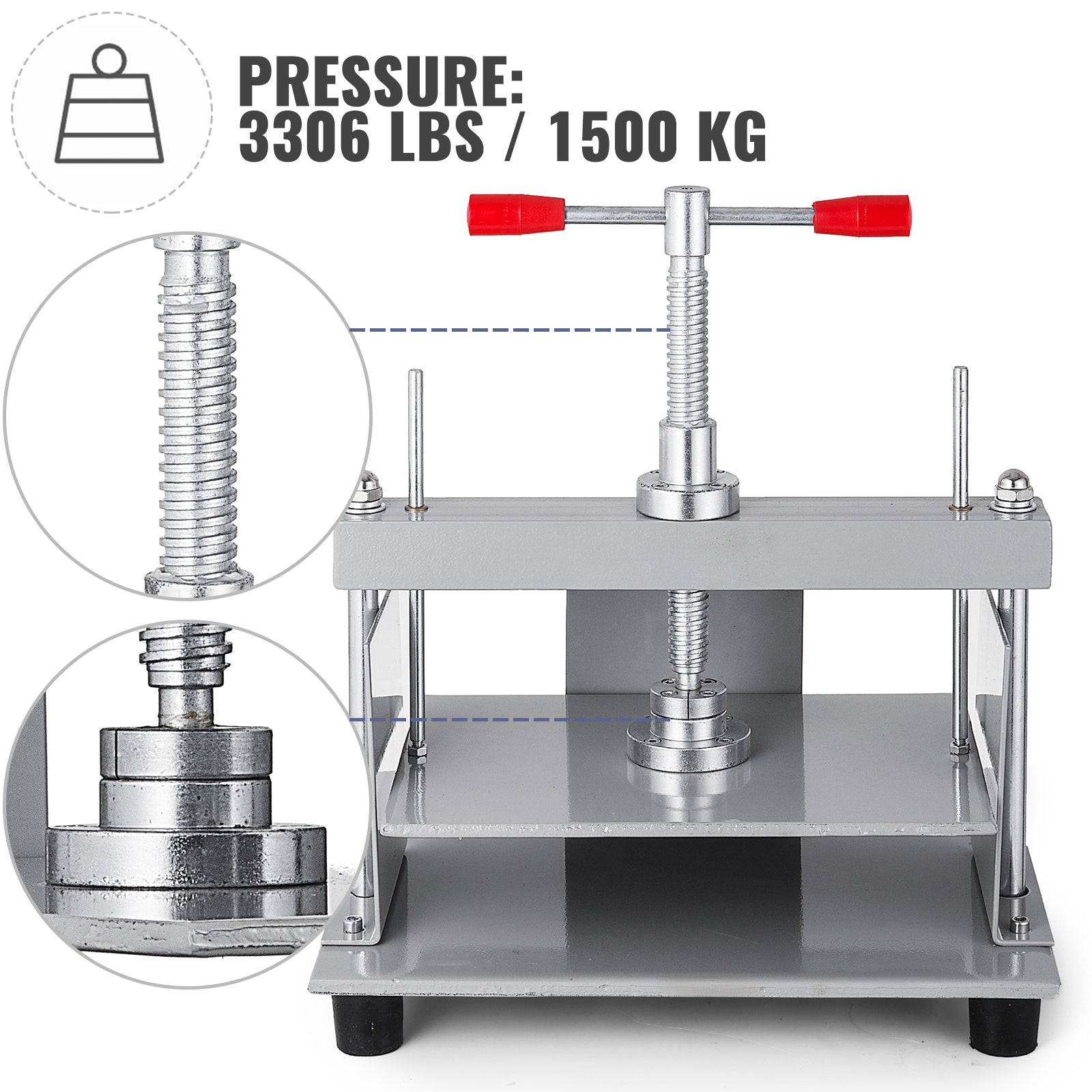 SucceBuy ruční papírovací lis na papír 12x8,6 in pro A4 papír, tloušťka 10 cm, ocelová rámová konstrukce, lis na papír, knižní lis Papermaking Book Press