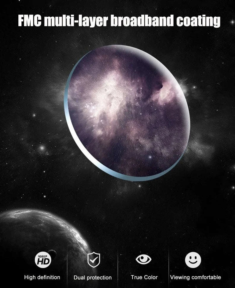 BORWOLF 70400 High-Definition Astronomical Telescope-White