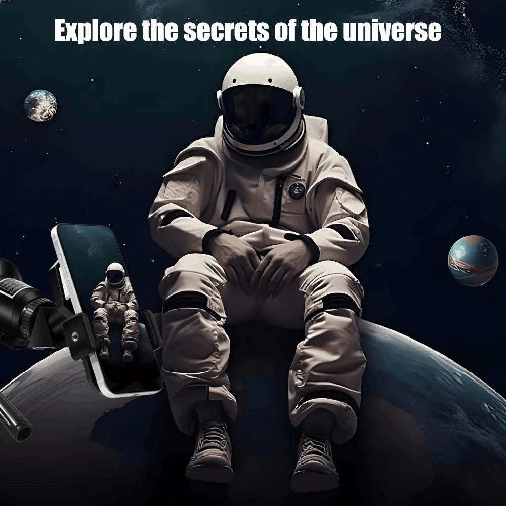 BORWOLF 70400 High-Definition Astronomical Telescope-White