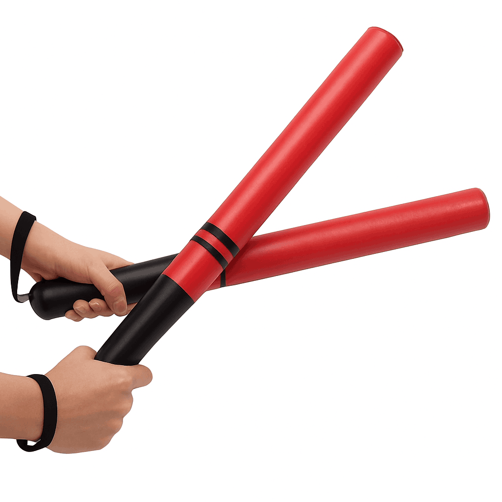 Boxing Training Stick PU Leather for Reflex and Accuracy-Red