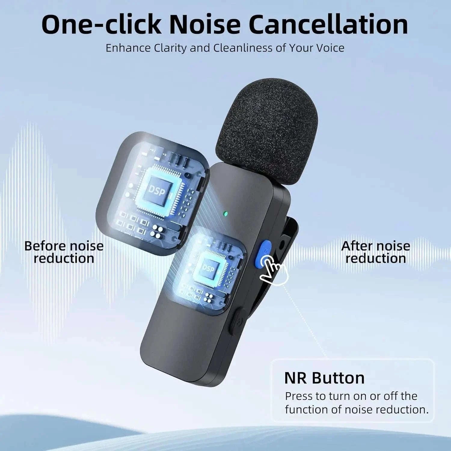 BOYA BY-V Wireless Lavalier Microphone for Smartphones-BY-V10-Type-C-gift
