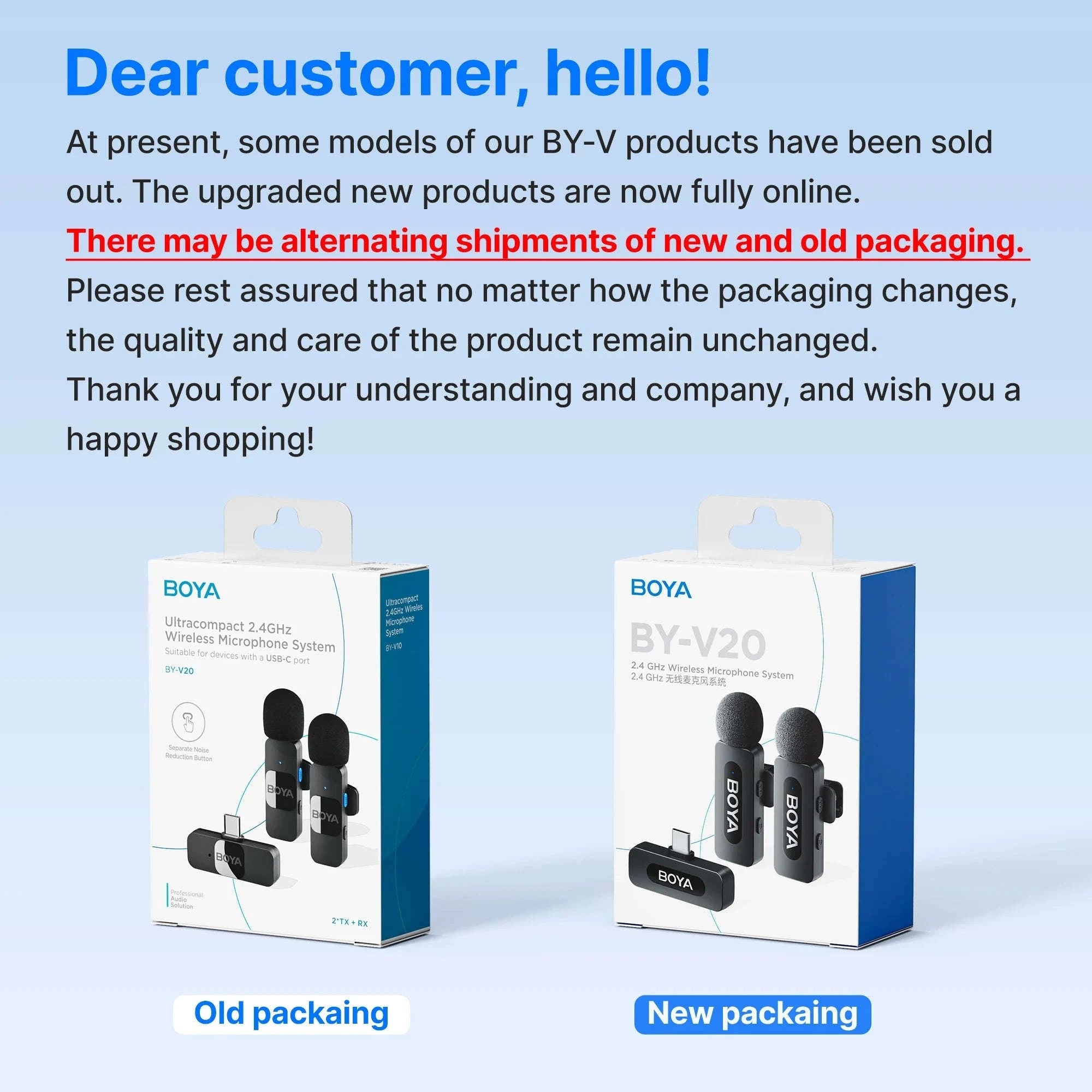 BOYA BY-V Wireless Lavalier Microphone for Smartphones-BY-V2-iOS-gift